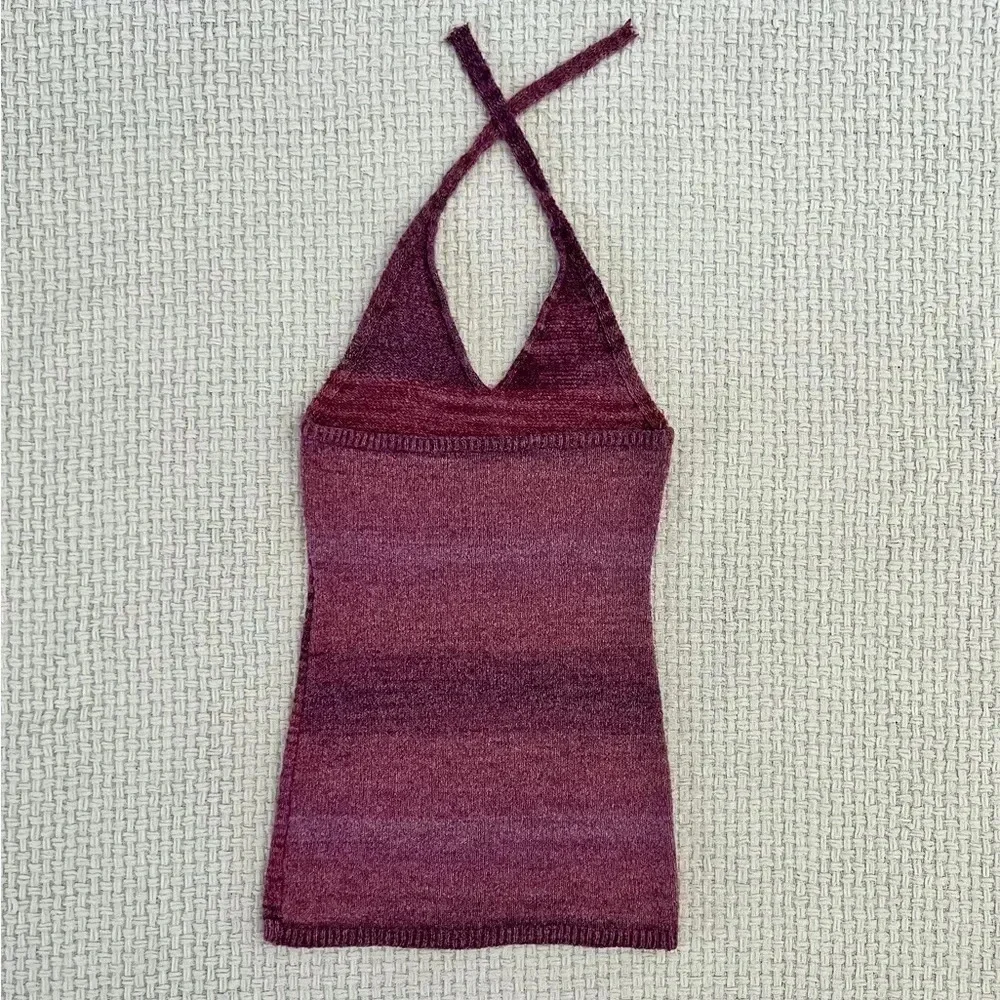 Handmade Knit‎ Halter Mini Dress